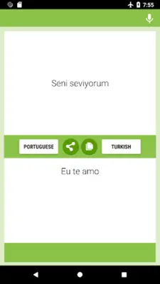 Portekizce-Türkçe Çevirmen android App screenshot 1